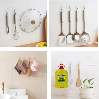 Transparent Wall Hooks Hanger 10 pcs